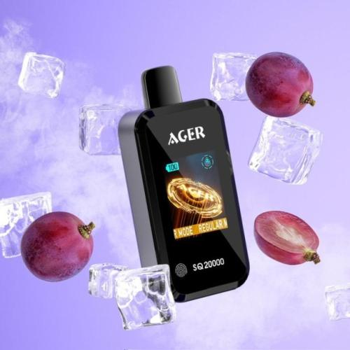 سحبة اجير اس كيو 20000 سحبة عنب ايس AGER SQ 20000 PUFFS GRAPE ICE