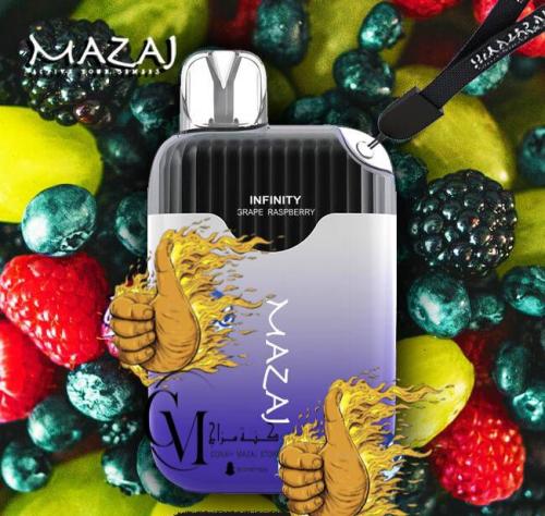 سحبة مزاج انفينيتي 4500 موشة عنب توت Mazaj Infinity 4500 Puff Grape Ra