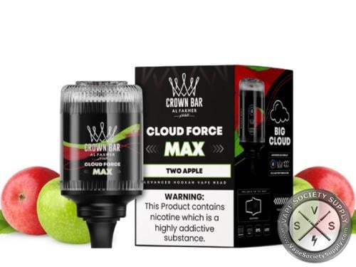 فيب الفاخر كلاود فورس ماكس تفاحتين 50 الف سحبة  AL Fakher Crown Bar Cloud Force Max DOUBLE APPLE