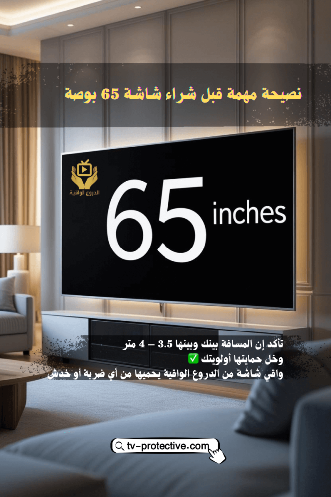 نصيحة قبل شراء شاشة تلفزيون 65 بوصة