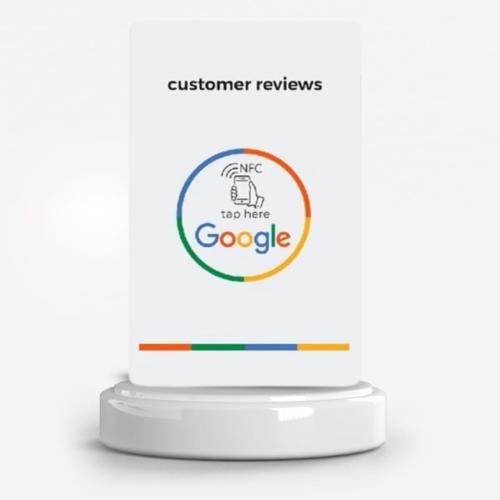 بطاقة تقيمات قوقل بتقنية NFC