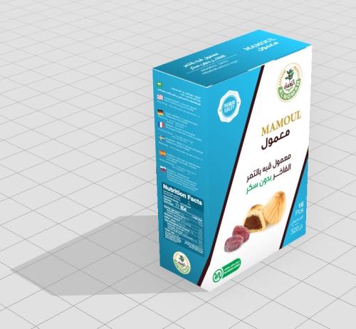 معمول قبة بالتمر الفاخر بدون سكر 16 حبه