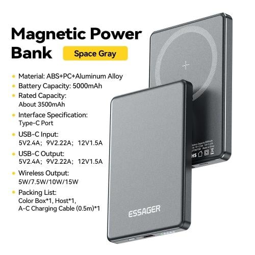 بطارية خارجية محمولة سريعة الشحن لـ Magsafe