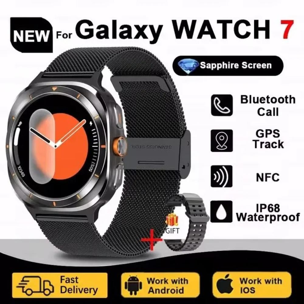 ساعة Galaxy الذكية 7 Ultra للرجال والنساء ، شاشة AMOLED ، متعددة الوظائف