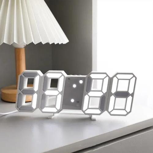 "ساعة إلكترونية LED - ديكور حديث للمنزل والمكتب
