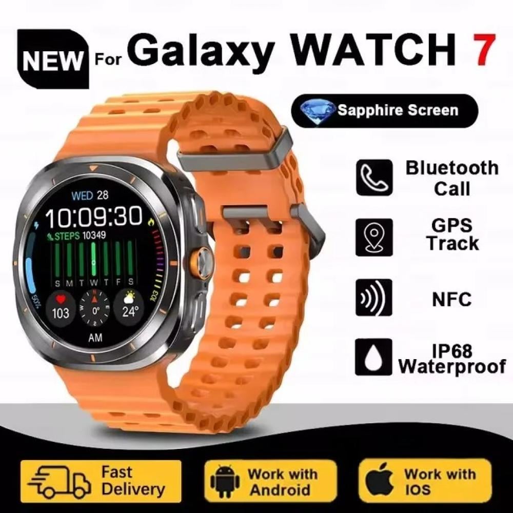 ساعة Galaxy الذكية 7 Ultra للرجال والنساء ، شاشة AMOLED ، متعددة الوظائف