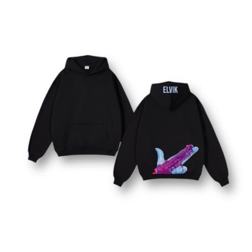 BLACK HOODIE-هودي اسود