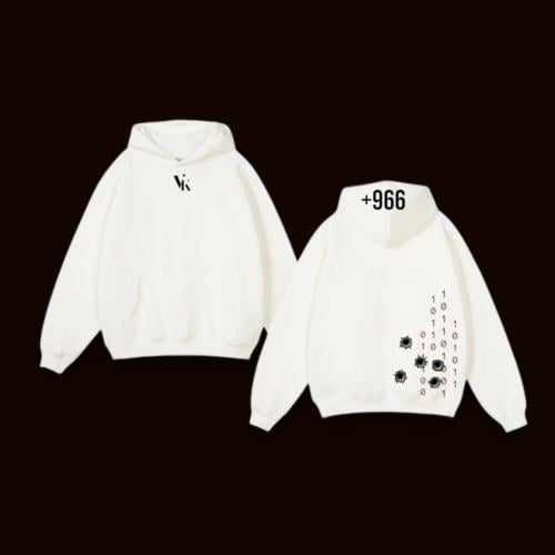 WHITE HOODIE -هودي ابيض