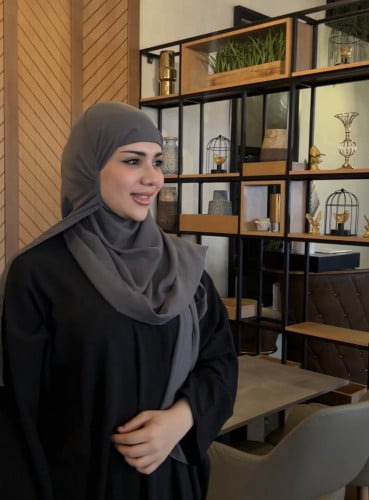 طرحة ربط رمادي