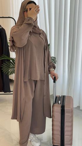 عباية سفر قصير بني