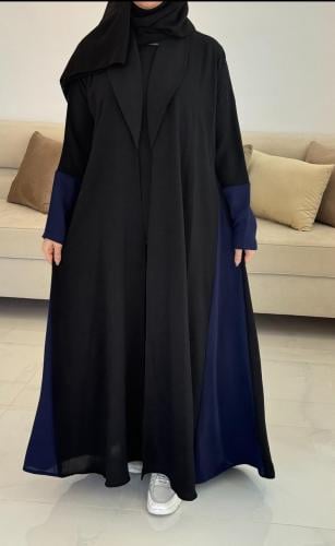 عباية سفر ياقة اسود+كحلي