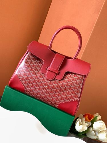 Goyard Saigon Bag Pink Goyard Goyardine Saigon MM W/ Tags Pink