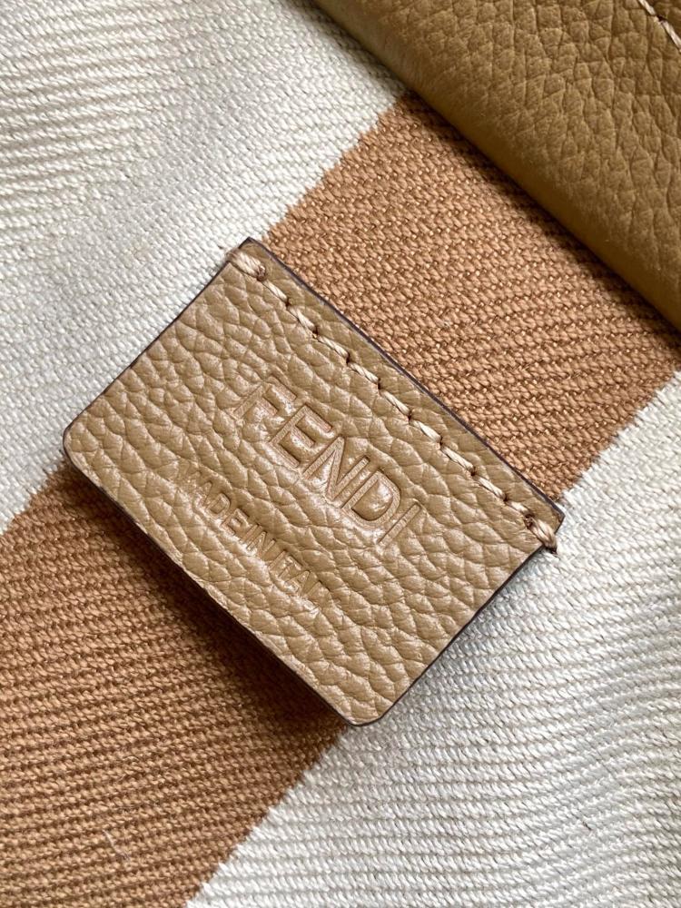 Fendi Mini Roll Bag Beige 15.5cm
