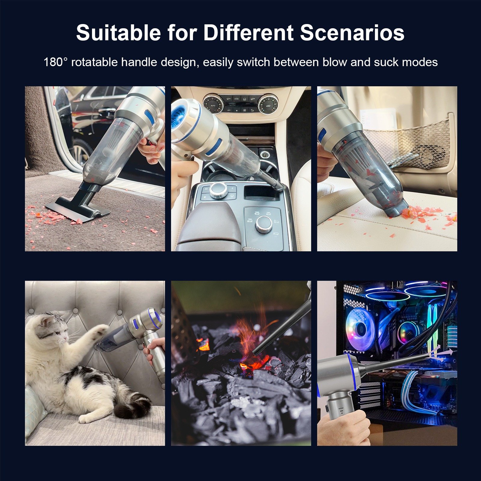 مكنسة كهربائية متنقلة لاسلكي