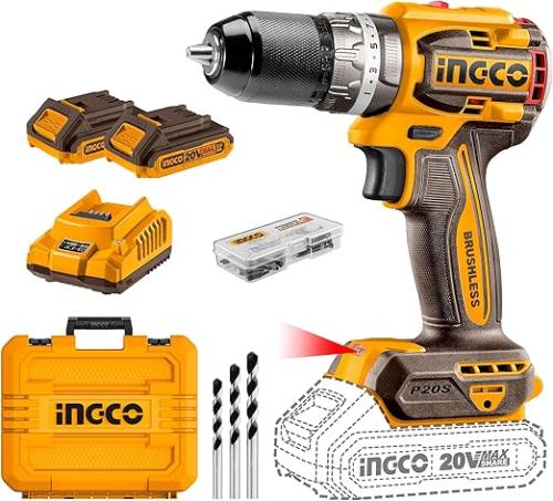 دريل بطارية v 20 - Brushless دقاق - انجكو