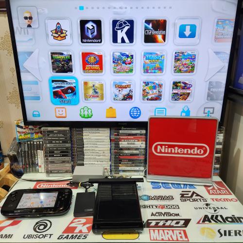 WIIU جهاز نينتدو وي يو مبرمج بداخله اكثر من ٢٠٠ لع...