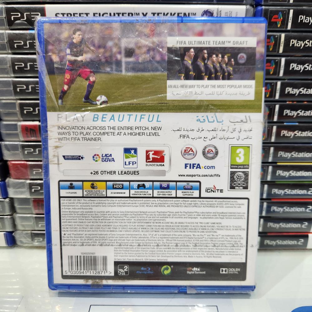 PS4 fifa 16 جديد يوجد تمزق بالغلاف