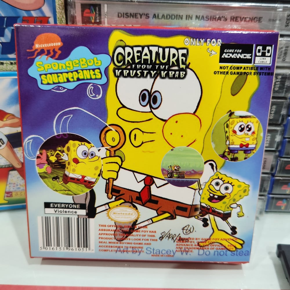 Gba nickelodeon spongebob squareants  creature تجاري