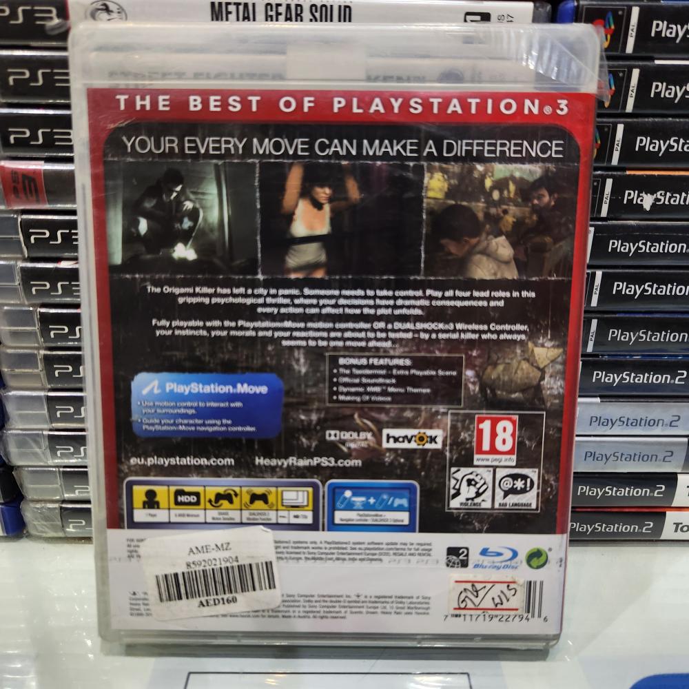 Jeu PS3 Heavy Rain Move Edition - Bon état, Version Française, Prêt à Jouer