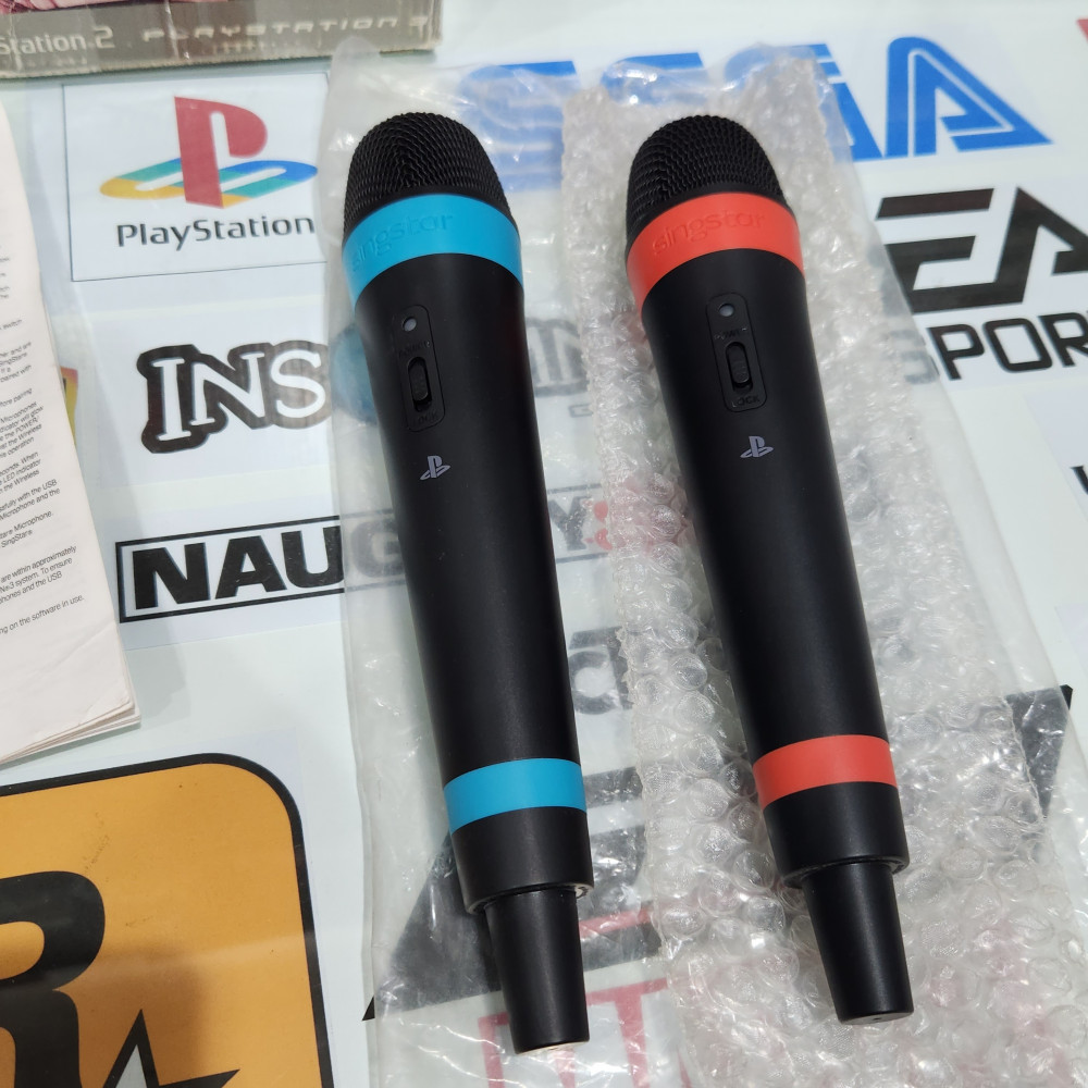 PS2 PS3 Singstar Wireless Mics Microphones Sony