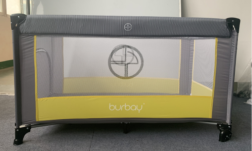 سرير أطفال ماركة(burbay)فاخر ومريح وجيد التهوية يس...