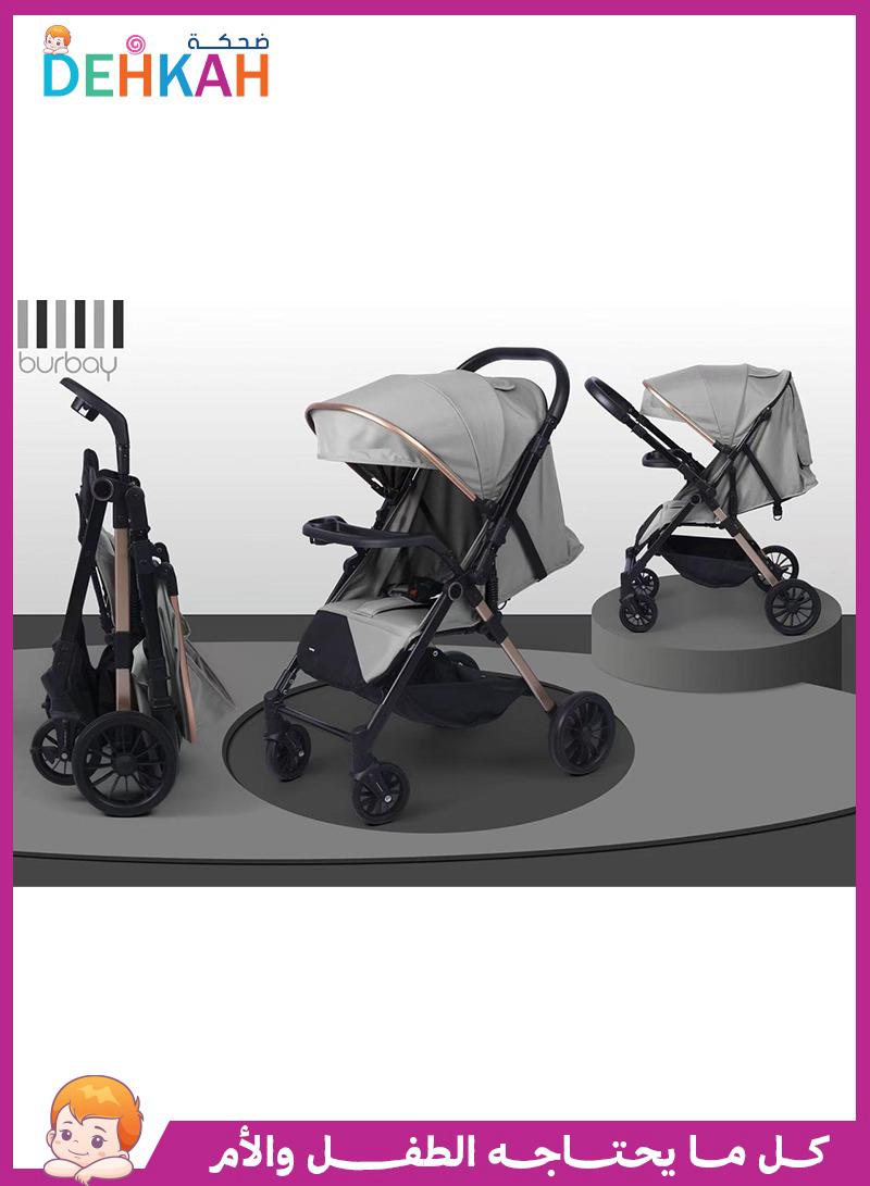 عربة أطفال بورباي اتجاهين وطاولة