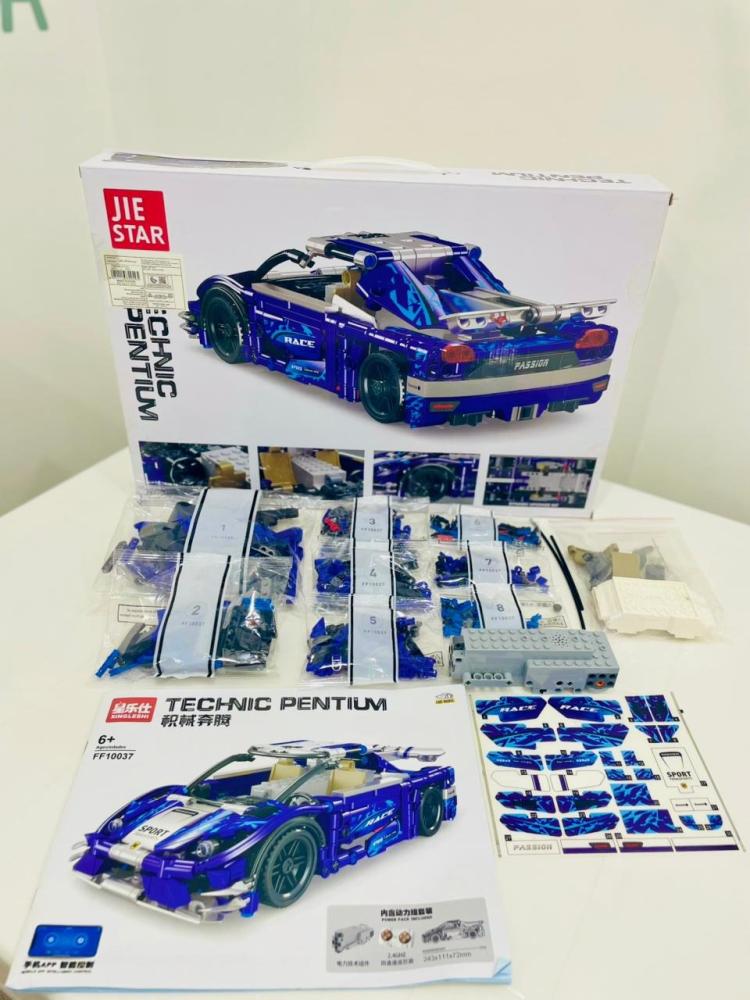 JIE STAR Technic Pentium Blue Beetle Building Set – 531 PCS Remote
