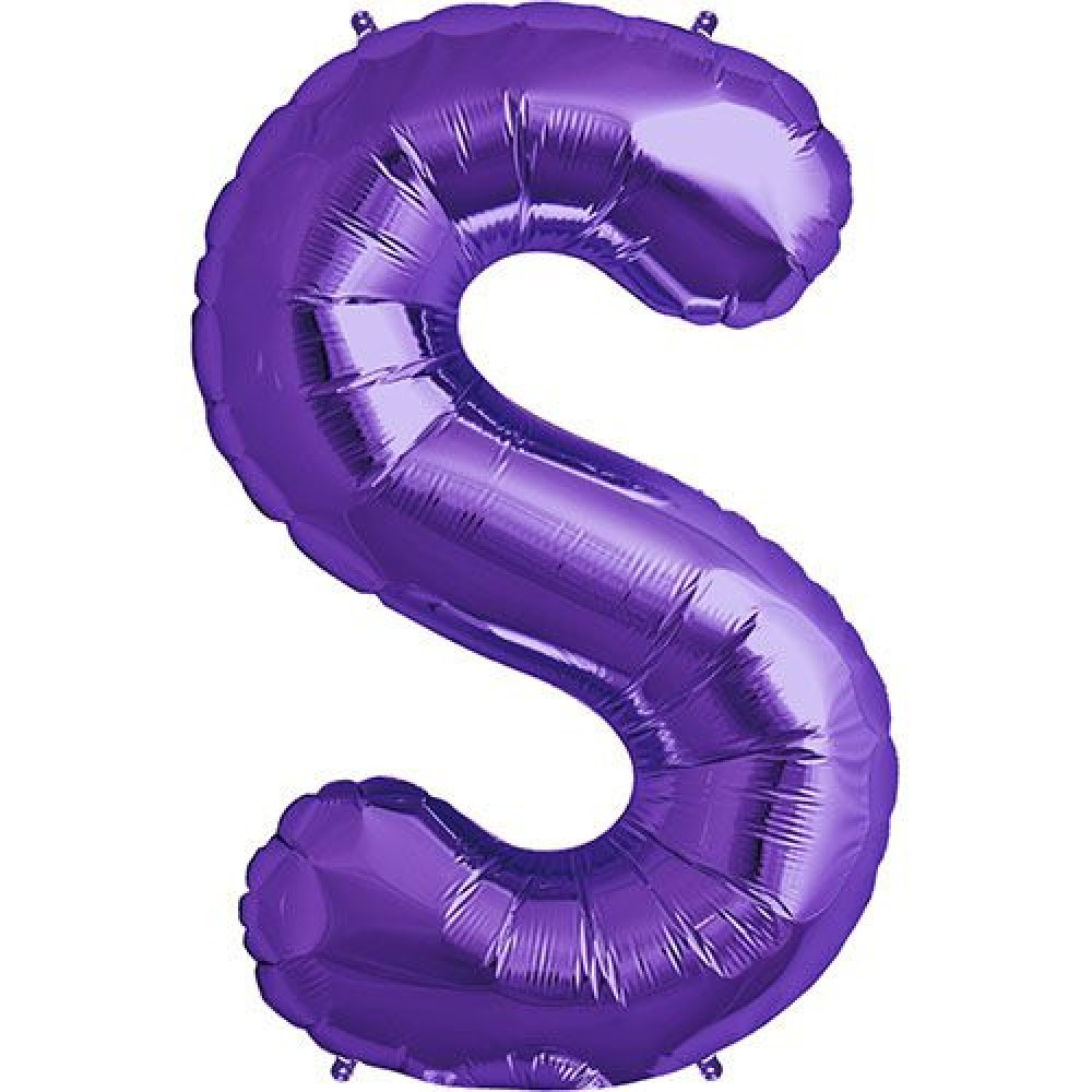 حرف S بنفسجي كبير Party Shop Ksa