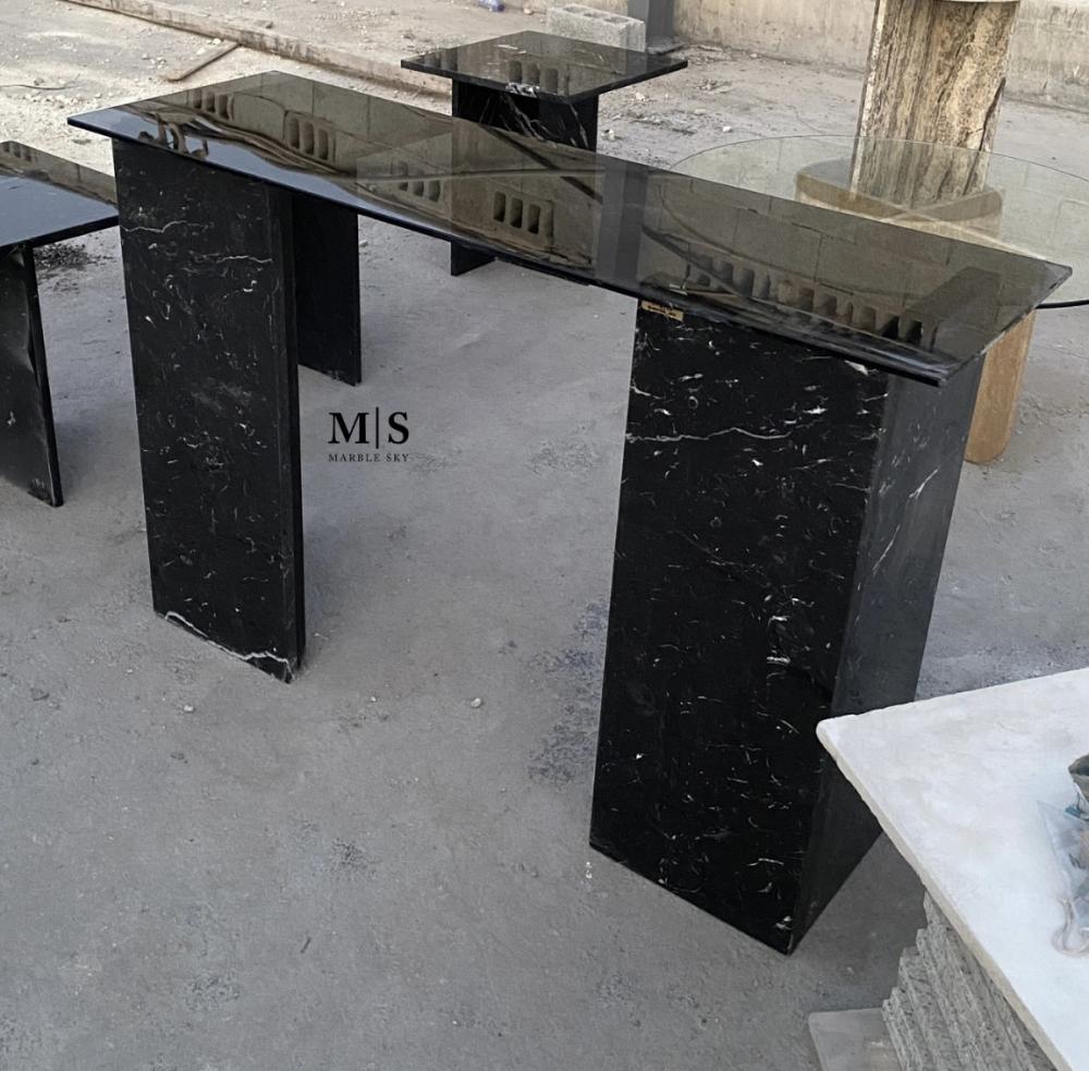 كونسول رخام أسود أسباني
