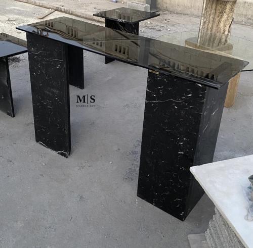 كونسول رخام أسود أسباني