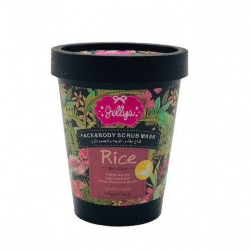 قناع مقشر للوجة والجسم بالارز من جيليز - 300جرام