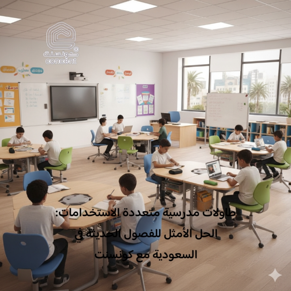طاولات مدرسية متعددة الاستخدامات: أثاث تعليمي مرن