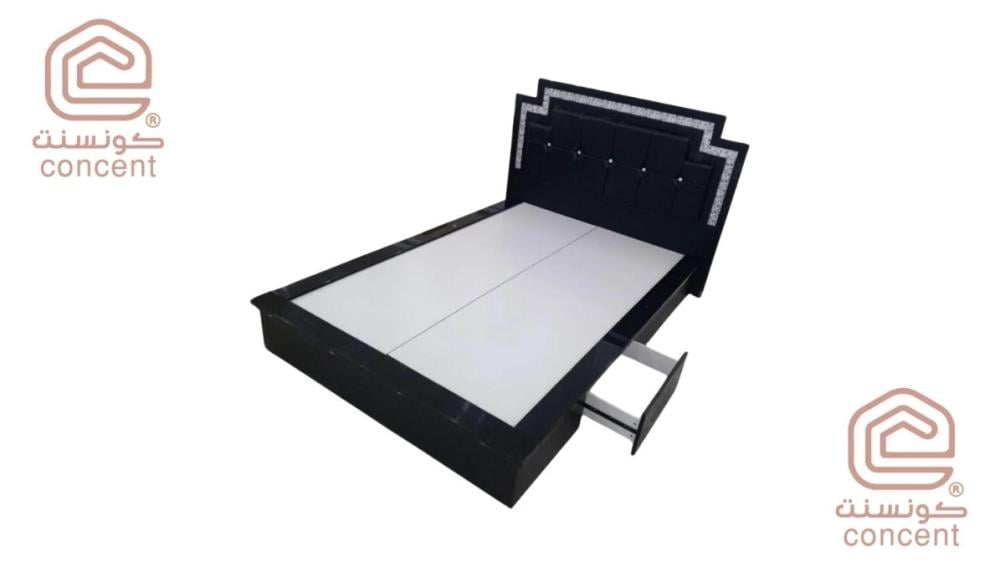 سرير فردي خشبي بتصميم أنيق من كونسنت – تسوق الآن