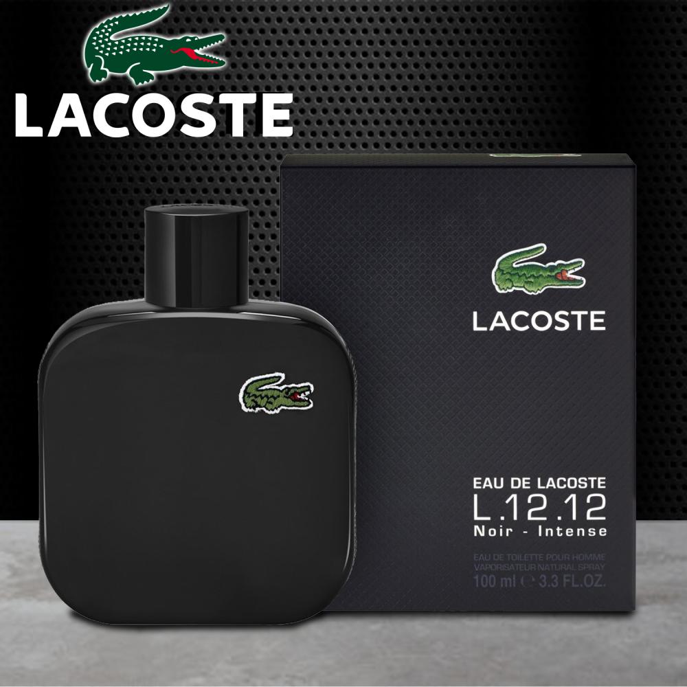 Lacoste noir homme best sale