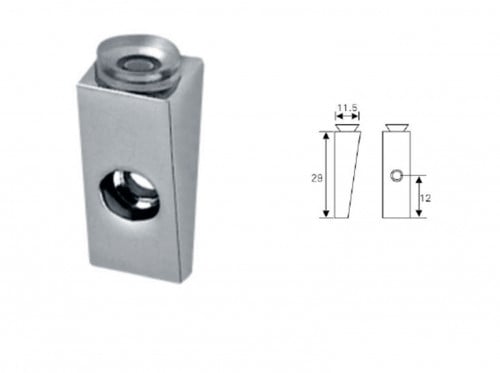 حامل زجاج لون كروم