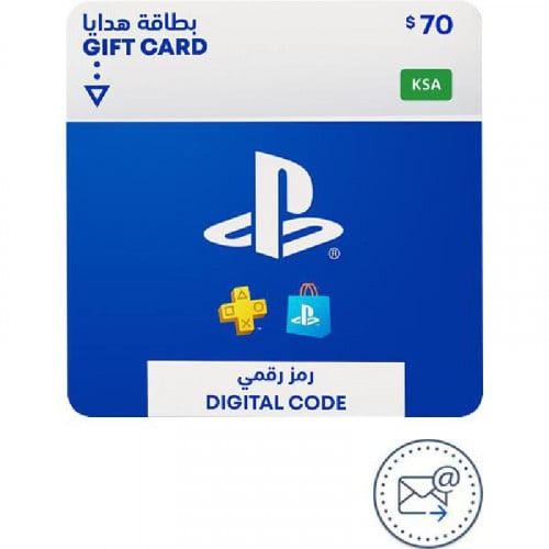 بطاقة بلاي ستيشن 70$ حساب سعودي