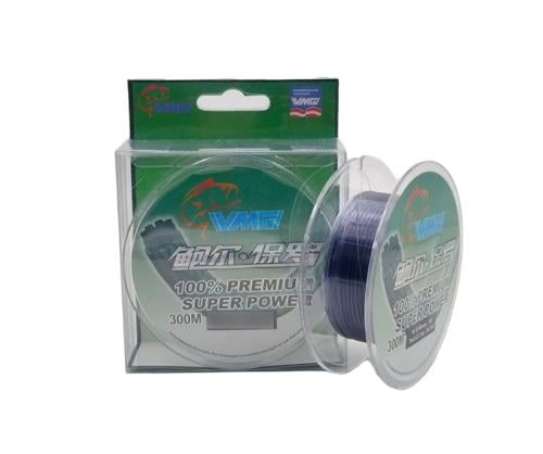 خيط نايلون  بريميوم فضي 300 متر