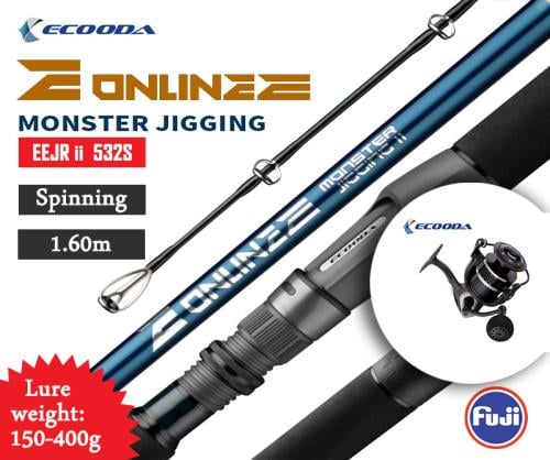 Online E Monster jigging rod EEJR II 532S / Black Hawk II 5000
