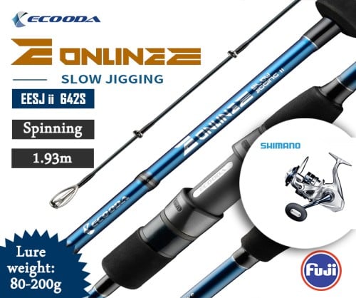 combo Online E Slow jigging rod EESJ II 642S - Saragosa SW 5000XG