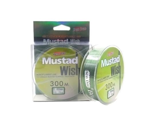 خيط نايلون موستاد ويش اخضر 300 متر