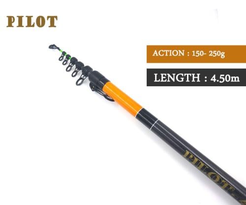 سنارة صيد بايلوت كوري 4.50 متر - برتقالي