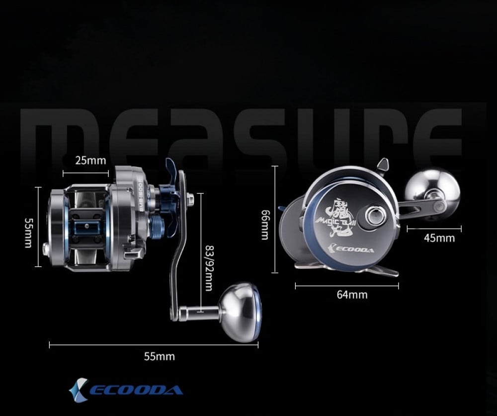 ECOODA MAGIC BALL EMB1500 Slow Jigging Fishing Reel 6.2:1 Ratio