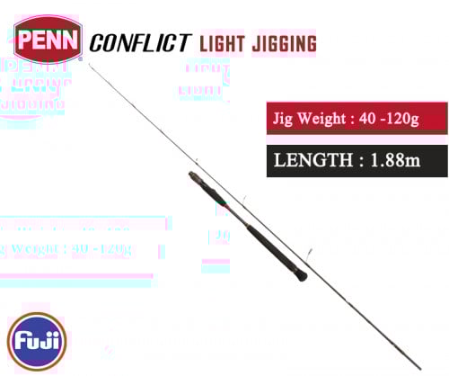 قصبة بن كونفليكت Conflict Light Jigging 6ft2 1p1 120g S