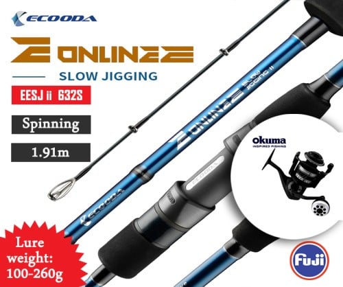 Online E Slow jigging rod EESJ II 632S / Metaloid MS-55S
