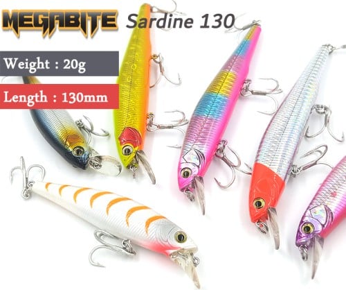 MEGABITE Sardine 130SP 20G