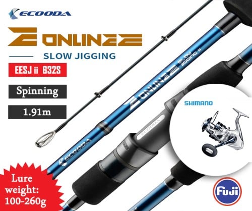 combo Online E Slow jigging rod EESJ II 632S - Saragosa SW 5000XG