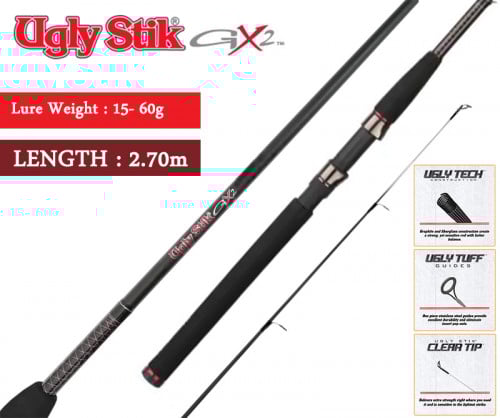 قصبة أقلي ستيك جي إكس 2  Ugly Stik GX2 SPIN 902H