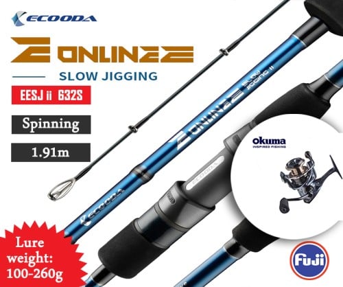 Online E Slow jigging rod EESJ II 632S / EPIXOR XT 40