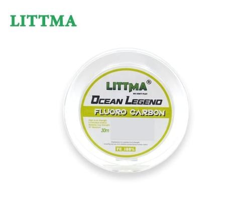 خيط صيد فلورو كربون ليتما اوشن ليجند 30 باوند طول 30 متر