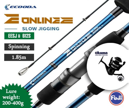 Online E Slow jigging rod EESJ II 612S / Metaloid MS-55S